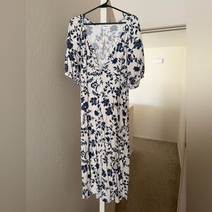 Lucky Brand button up midi dress
